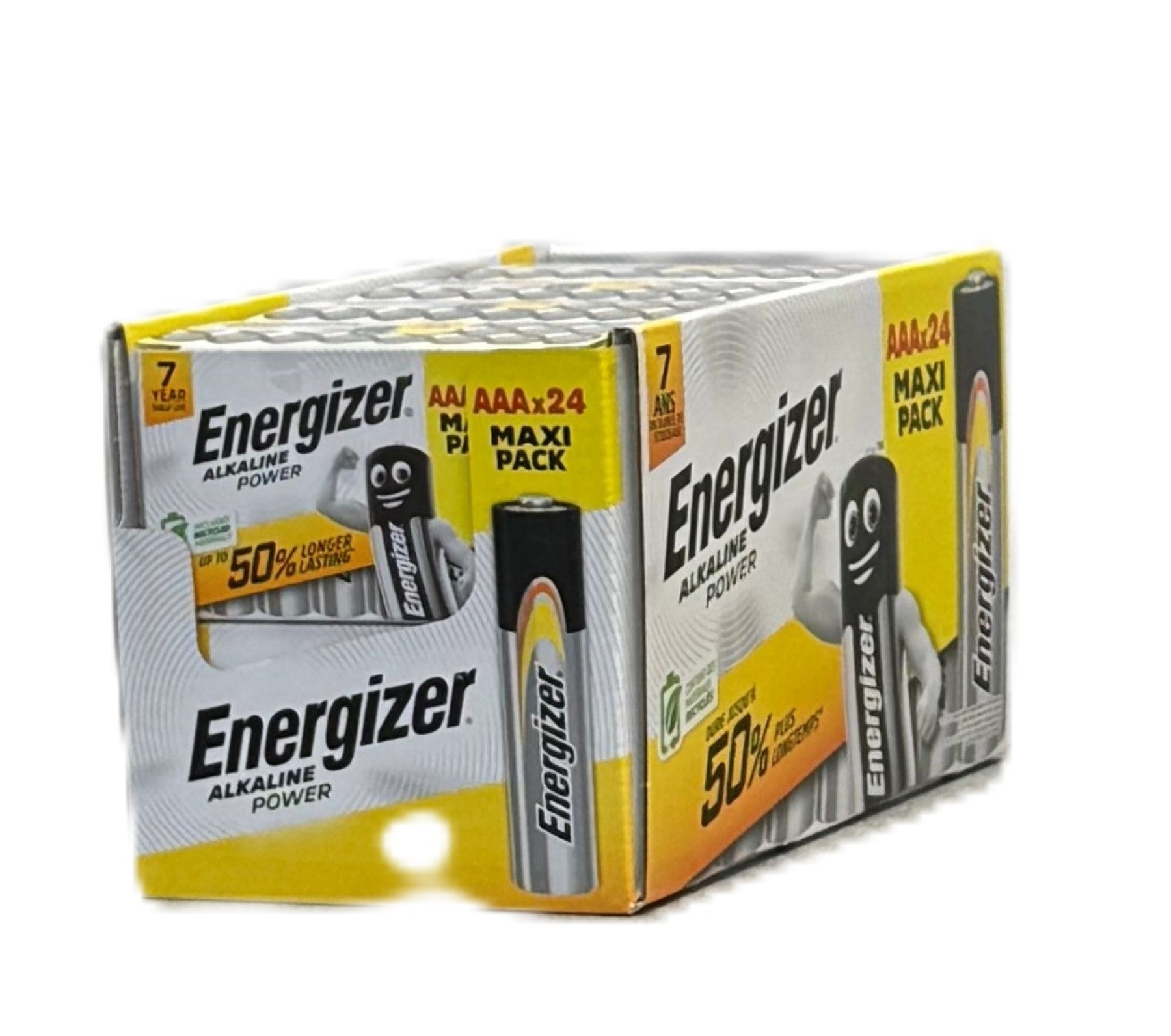 Energizer Power Alkaline AAA Battery Maxi Pack (8 Packs of 24)